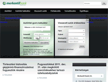 Tablet Screenshot of merkantil.hu