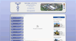 Desktop Screenshot of merkantil.de